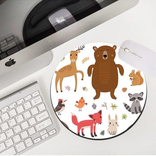 MRGLZY Drop Shipping Kawaii Brown Bear Small Mouse Pad Genshin Impact MousePad Rug DeskMat Non-slip Rubber PC Gaming Accessories