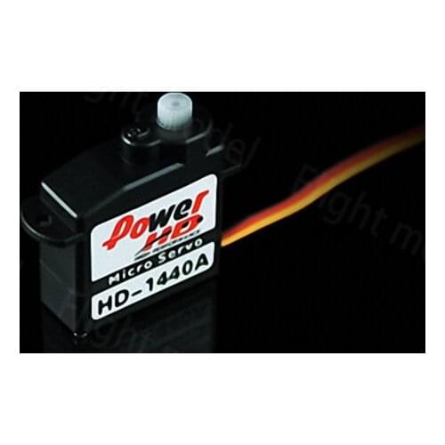 New Arrival 4set/lot Power HD-1440A 0.8kg/4.3g Micro Servo With Plastic Gear For EPO Airplane Flight-Model