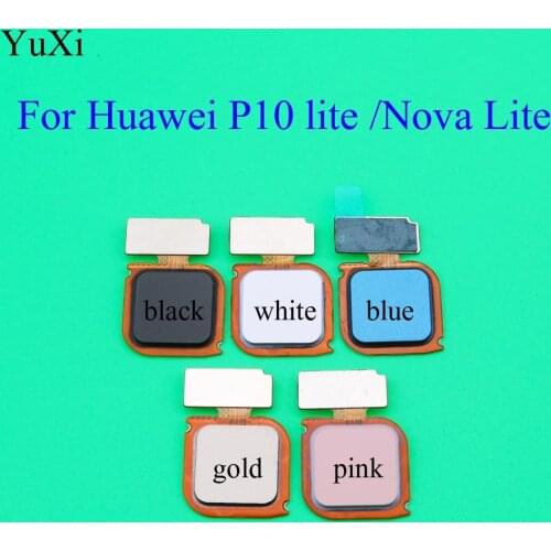 YuXi New Fingerprint Sensor Scanner Flex Cable Home Button Return Key For Huawei P10 lite/Nova lite