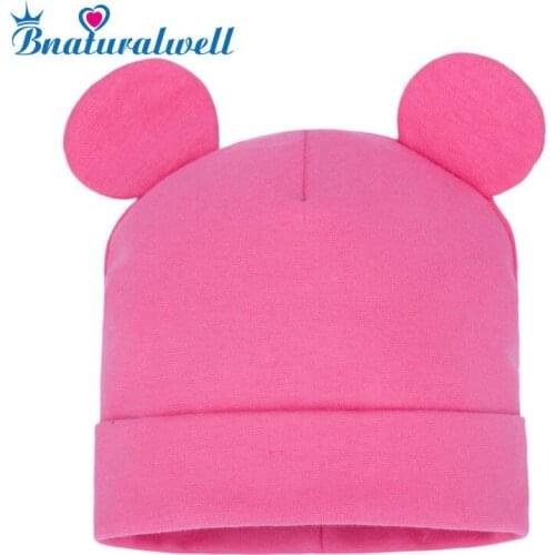 Bnaturalwell Solid Baby Winter Hat Bonnet Enfant Kids Baby Boy Girl Child Cotton Soft Warm Cap Beanie Toca Infantil H108D