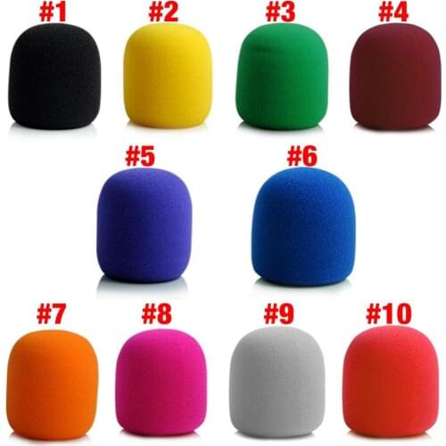 Microphone Mic Sponge Foam Cover Mic For Condenser Mic 3.5cm Dia Classic Lightweight Foam Covers Against Wind Noises 3.5 X 7CM