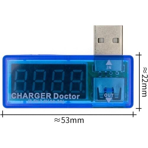 Digital Display Hot Mini USB Power Current Voltage Meter Tester Portable Mini Current and Voltage Detector Charger Doctor