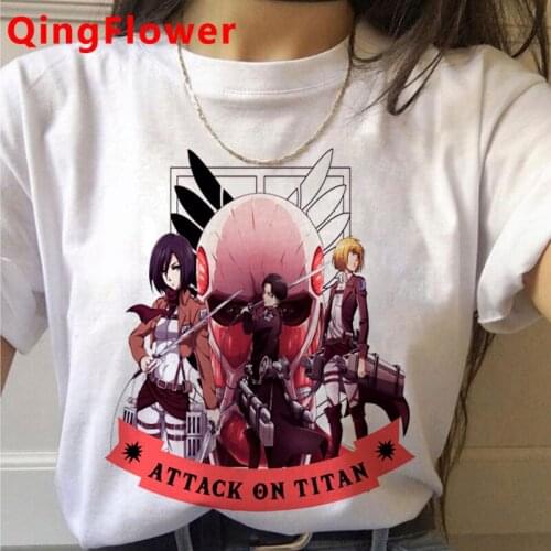 Final Season Attack on Titan Titans Attack Shingeki No Kyojin tshirt t-shirt female 2021 japanese white t shirt clothes t shirt