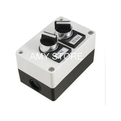 Rectangle LAY37-11X/2 1NO 1NC 2 Position + LAY37-20X/3 2NO 3 Position Rotary Maintained Self-locked Push Button Switch Station