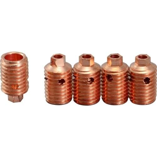 TIG Collet Bodies 24CB332 2.4mm Fit WP-24 24W 180Amp TIG Welding Torch 5pk