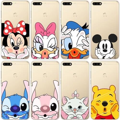 Diseny Lovely Minnie Silicone Cover For Honor 10X 9X 8X MAX 20 10 9 8 8A 8C 8S Prime 7A Pro Lite Phone Case