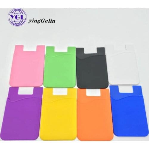 Factory price good quality silicone mobile phone card holder