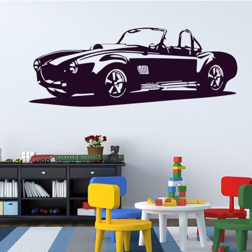 Morden Creative Car Wall Sticker for Kids Bedroom Accessories Removeable Wall Decals Waterproof Vinyl Art Stickers Home Decor