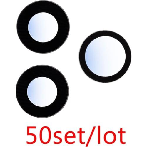 50set Back Camera Glass for iPhone 11 Pro max Rear Cam Lens Cover Ring 3M Sticker Adhesive Replacement Parts