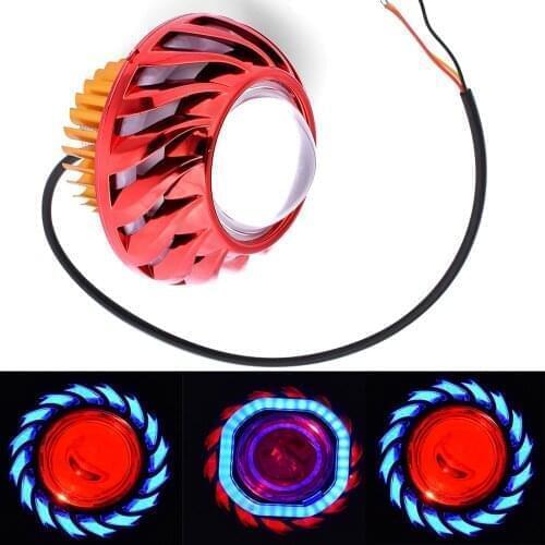 For Aprilia rs 125 rsv4 rs4 tuono v4 1100 Buell xb12 Motorcycle Led Light Angel Eye Headlamp Motorbike Projector Headlight