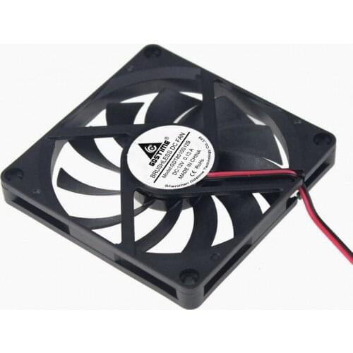 5 Pcs Gdstime 2Pin 8010 80mm x 10mm Radiator 12V DC Burshless Cooler Cooling Fan 8cm 80x80x10mm 3.15 inches