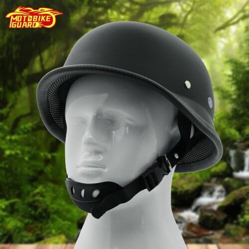 Vintage German Motorcycle Helmet Chopper Cruiser Retro Half Face Helmet Bike Electric Motorbike Helmets