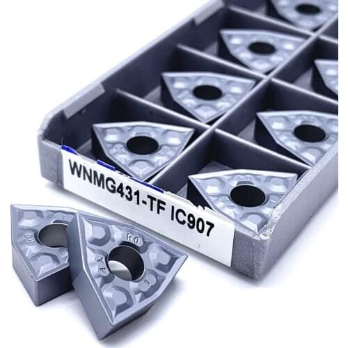 WNMG431 WNMG080404 TF IC907/908 External Turning Tools Carbide Insert WNMG431 WNMG080404 Lathe Cutter Tool