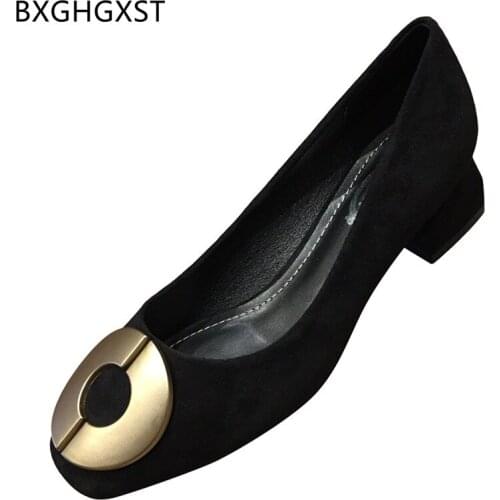 Chunky Heels Black Shoes for Women 2021 High Heels Square Toe Heels Pumps Women Shoes Office Shoes Women Zapatos Mujer Zapatos