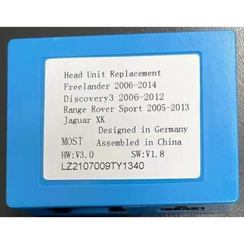 FEELDO 2-Channel RCA Audio AUX-Input To MOST Optic Fiber Amplifier Decoder Converter Kit Fit For discovery3/Range Rover