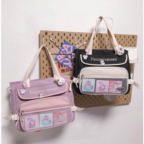 2021 Womens Ita Bag Shopper Bag Designer Handbags Fashion High Quality College Style Color Contrast Nylon Kawaii Crossbody Bags