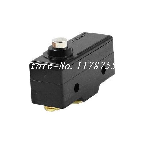 3-Terminal Short Push Plunger Momentary Micro Switch 15A/250VAC 1NO 1NC
