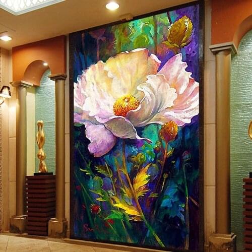3D Large Romantic Vintage Floral Wallpaper for 3d Wall Paper Livingroom Natural Wallpaper Mural Wall Papers Home Decoration Art