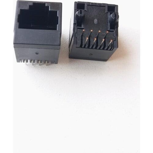 45pcs RJ45 connector vertical 52-8P8C female plastic cable outlet plastic socket RJ45 socket 180