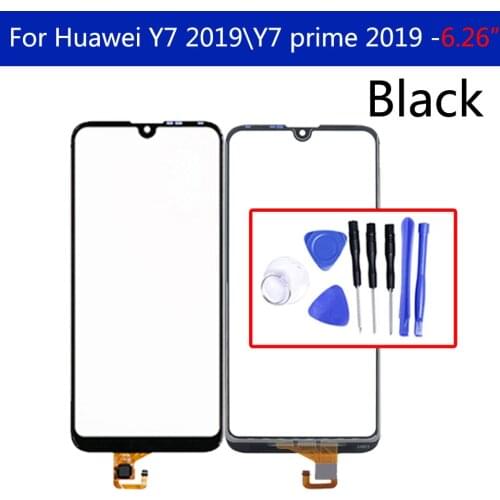 6.26" For Huawei Y7 2019 Touch Screen Digitizer Sensor Front Glass Panel For Y7 Prime 2019 DUB-LX1 DUB-LX3 Touchscreen