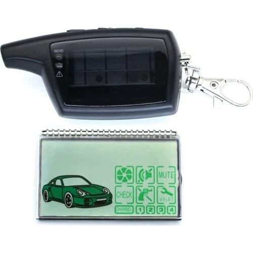 DXL 3000 Key Case Keychain and Lcd display for Two way car alarm system PANDORA DXL3000 LCD Remote Control Key Fob Chain