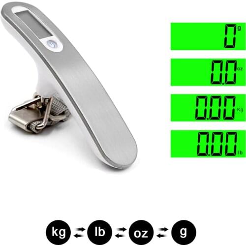 Digital Portable Suitcase Travel Scale 50kg x 10g LCD Luggage Scale Hanging Scales Balance Weight LCD