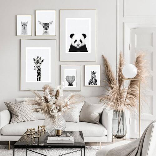 Baby Animals Poster Nordic Canvas Painting Safari Nursery Wall Art Print Modern Picture For Kids Room On The Wall Home Decor