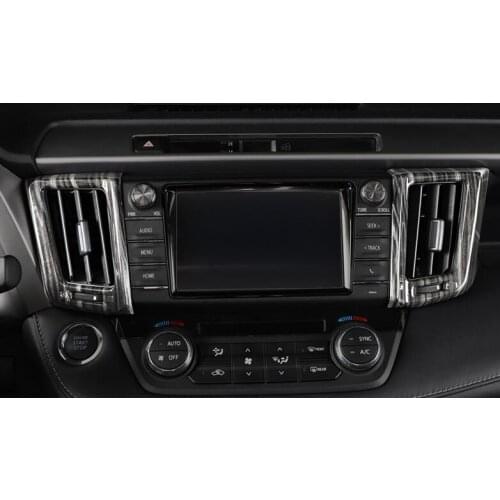 For Toyota RAV4 RAV 4 2016 2017 2018 ABS Matte Air Conditioner Middle Central Outlet Air Vent Cover Trim Interior Accessories