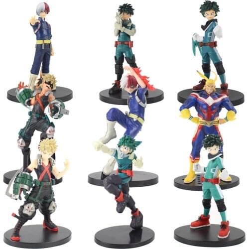 My Hero Academia Midoriya Izuku Bakugou Katsuki Todoroki Shoto PVC Action Figure Anime Hero Figures Collectible Model Toy