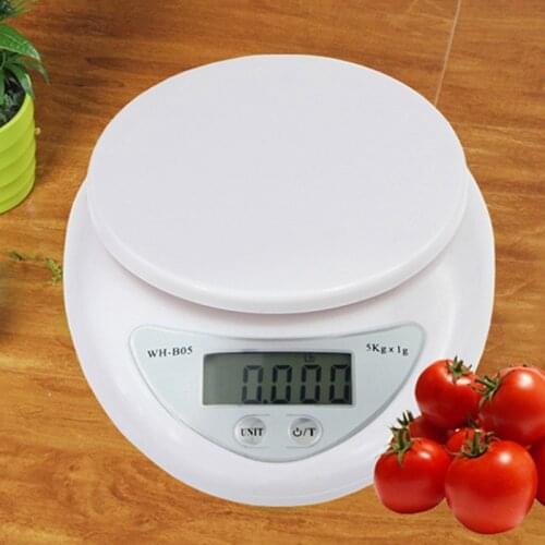 Electronic Digital Kitchen Food Scale 5kg/1g Digital Scale Kitchen Food Health Diet Measuring Postal Scale Weight Balance Scales