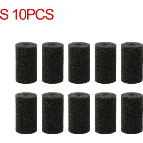 10pcs S/L Sponge Aquarium Filter Biochemical Filtering Sleeve Cover Fish Tank Inlet Pond Black Foam Pet Supplies