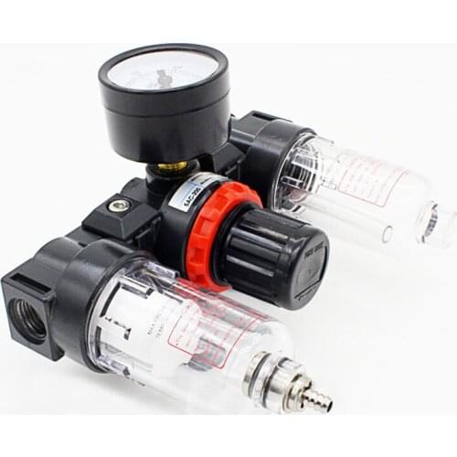 GOGO Pneumatic frl AC2000 1/4 inch with copper cartridge Manual drain pressure gauge airtac type air filter regulator lubricator