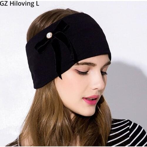 GZHILOVINGL Black Headbands