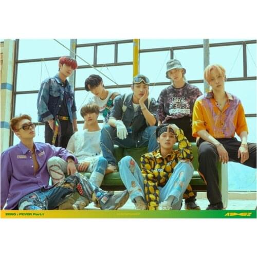 K-POP Band Ateez Album THANXX ZERO FEVER Part.1 Wall Prints White Coated Papers Posters wall sticker Bedroom Decoration Home