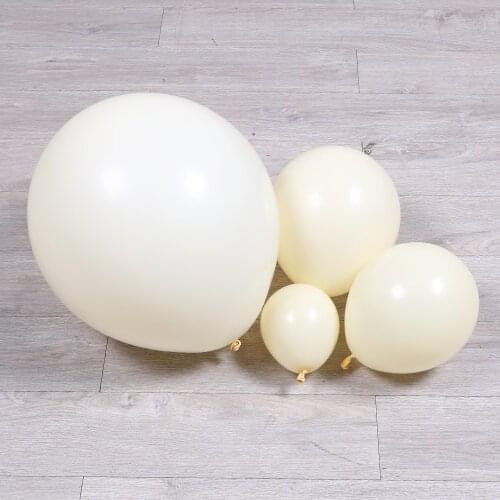 5'' 10'' 12'' 24'' Matte Milk White Latex Balloons Ivory Balloon Cream Globos Baby Shower Birthday Party Decorations Kids Supply