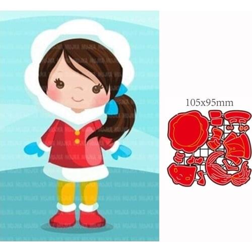 Metal Cutting Die girl DIY Scrapbooking Paper Cards Decorative Craft Embossing cut