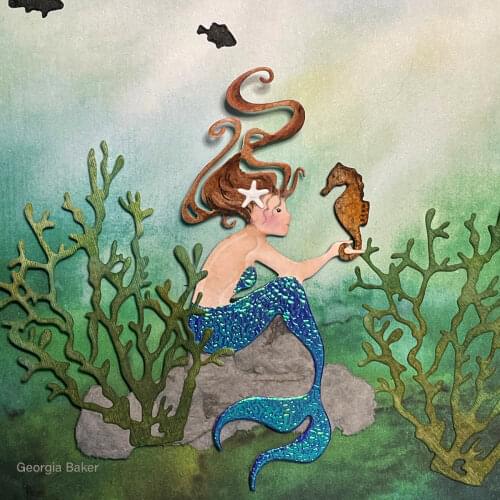 AILIDA Metal cutting dies cut die mold bubble Mermaid decoration Scrapbook die paper craft knife mould blade punch stencils dies