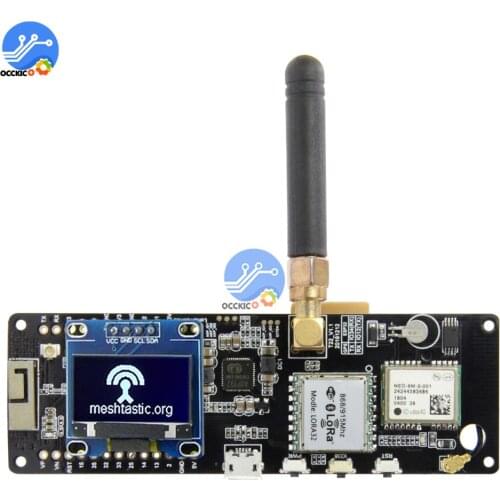 ESP32 chip Bluetooth WiFi wireless module LoRa GPS NEO-6M SMA with OLED screen 868MHZ