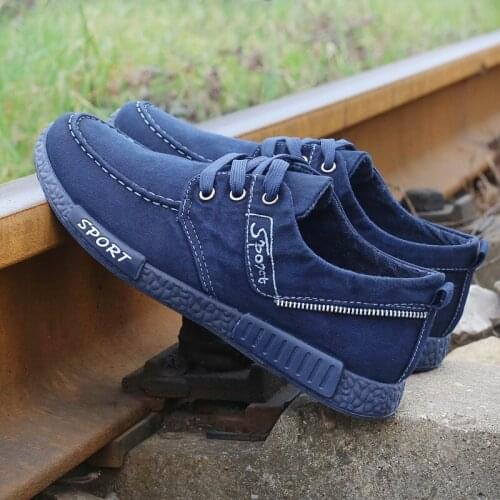 New Canvas Shoes Deodorant Breathable Mens Shoes Tide Shoes Non-slip Male Students Tie Casual Stripes Men Shoes 2020 New