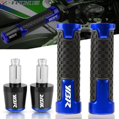 For Yamaha YBR125 YBR250 YBR 125 250 2005-2014 2013 2012 2011 Motorcycle Anti-Slip Handlebar Hand Grips Handle Bar Ends Cap Plug