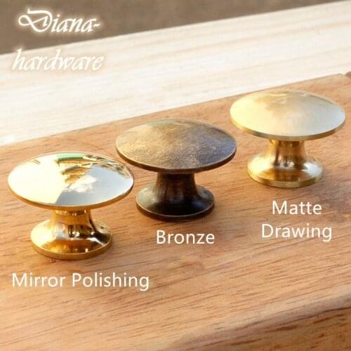 Solid Brass Cabinet Handles American Style Pure Copper Kitchen Cupboard Door Pulls Drawer Knobs Furniture Handle Hardware