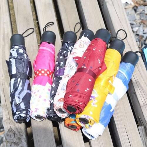 Portable Mini Pocket Umbrella Women Anti UV Folding Rainproof Travel Sun Parasol