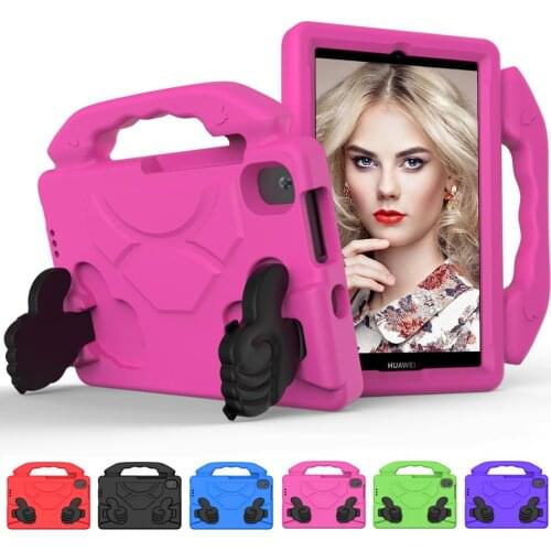 Thumb Stand Shockproof Case For Huawei MatePad T8 Kobe2-L03 KOBe2-L09 8.0 inch Kids Safe EVA Protective Cover