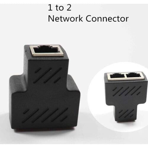 RJ45 network cable interface extension network connection types CAT6 network cable port transfer 1 To 2 RJ45 Splitter