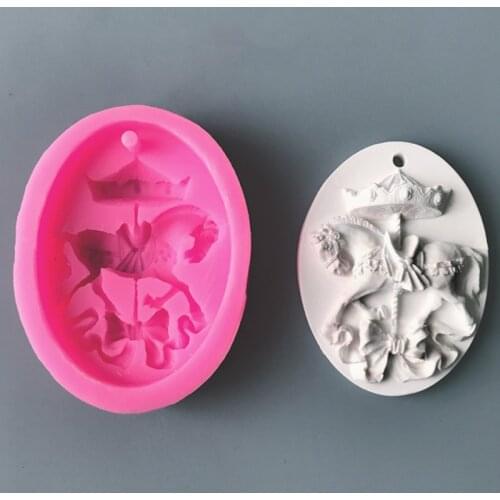 Trojan silicone mold DIY fondant cake jelly dry Pez mold soap ornament mold