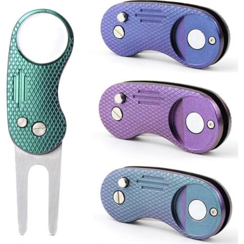 Heavy-duty Useful Putting Golfer Training Accessory Divot Tool Stainless Steel Divot Tool Stab Easily for Training
