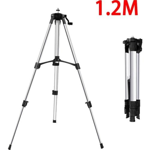 Laser Level Tripod 1.2M Adjustable Height Thicken Aluminum Tripod Stand For Self leveling Portable Tripod Laser Level Bracket