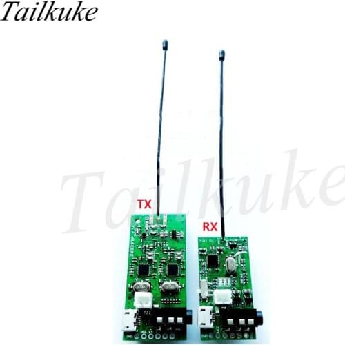 UHF Stereo Wireless Audio Transceiver Module Audio Transmitter Wireless Speaker Module Musical Instruments DIY Artifact