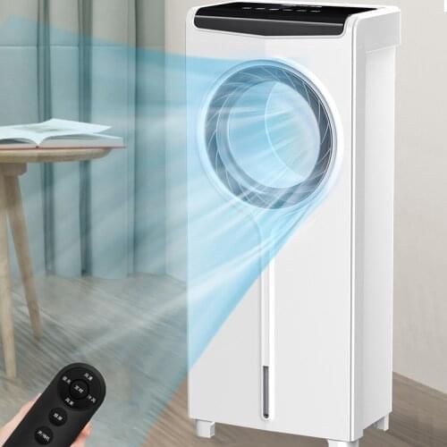 MELING Air Conditioning Fan Home Leafless Cooling Fan Dormitory Small Smart Remote Control Desk Fan Bladeless Air Cooler Timing