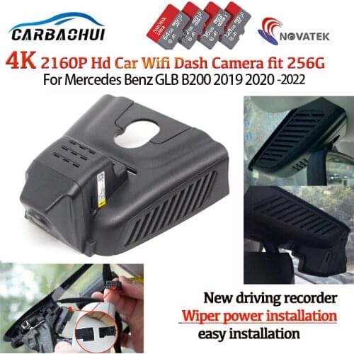 HD 4K 2160P Easy Installation Car DVR Video Recorder Dash Cam Camera For Mercedes Benz GLB B200 2019 2020 2021 Night vision
